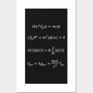 Theoretical Physics Equations Posters and Art